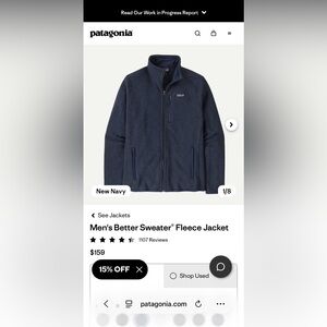 Patagonia Men's Better Sweater Fleece Jacket - Navy